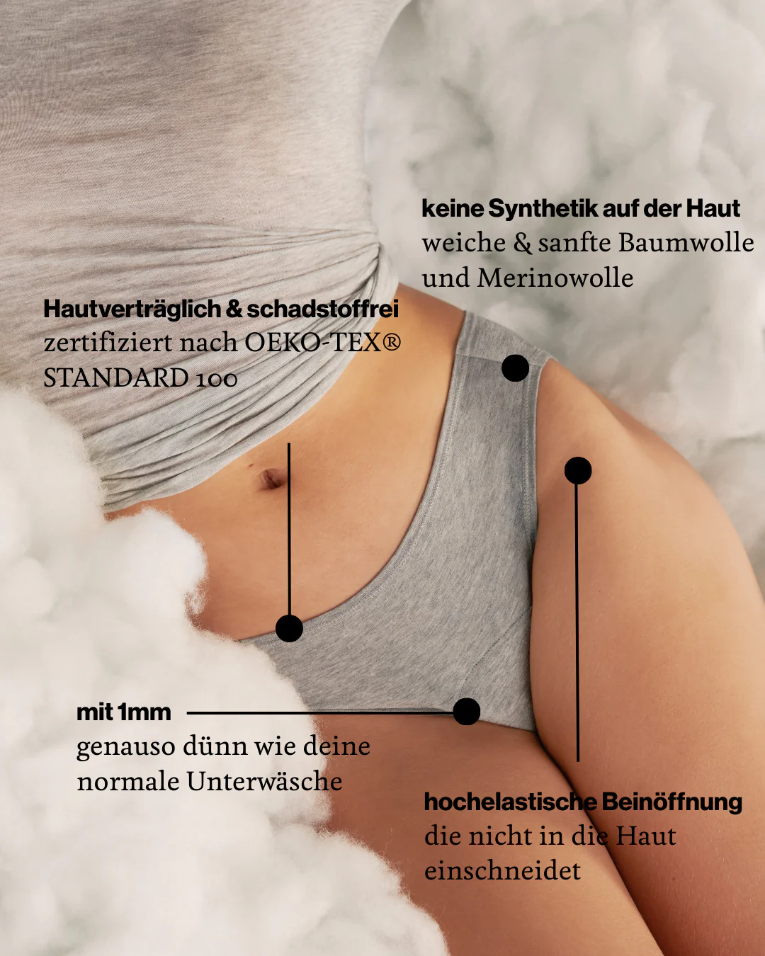 Slip Comfy Cotton Extra Strong grey melange - Image 4