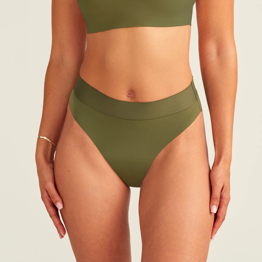 Slip Seamless Cheeky khaki - Image 3