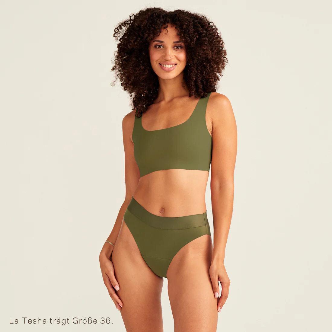 Slip Seamless Cheeky khaki - Image 7