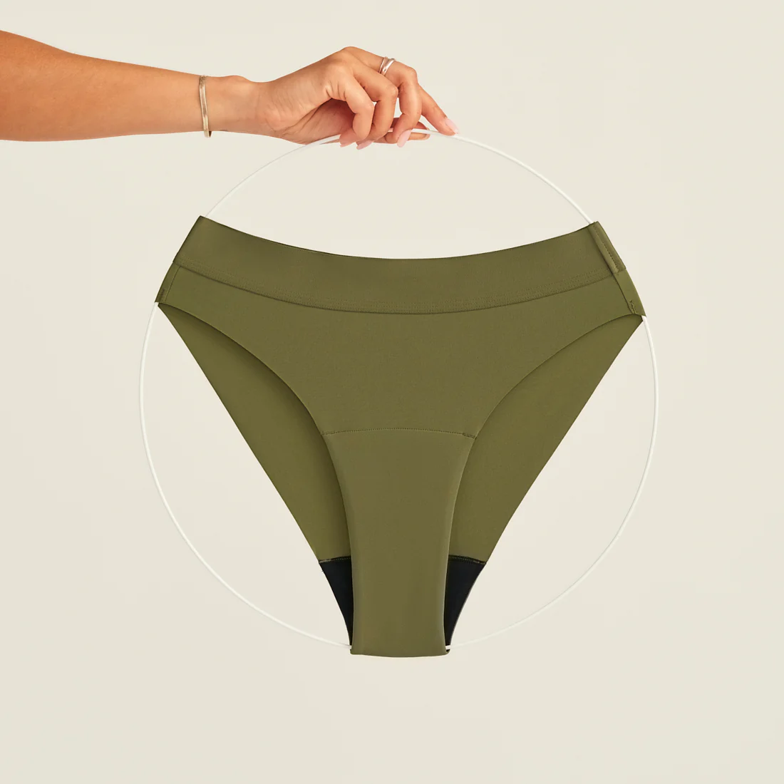 Slip Seamless Cheeky khaki - Image 9